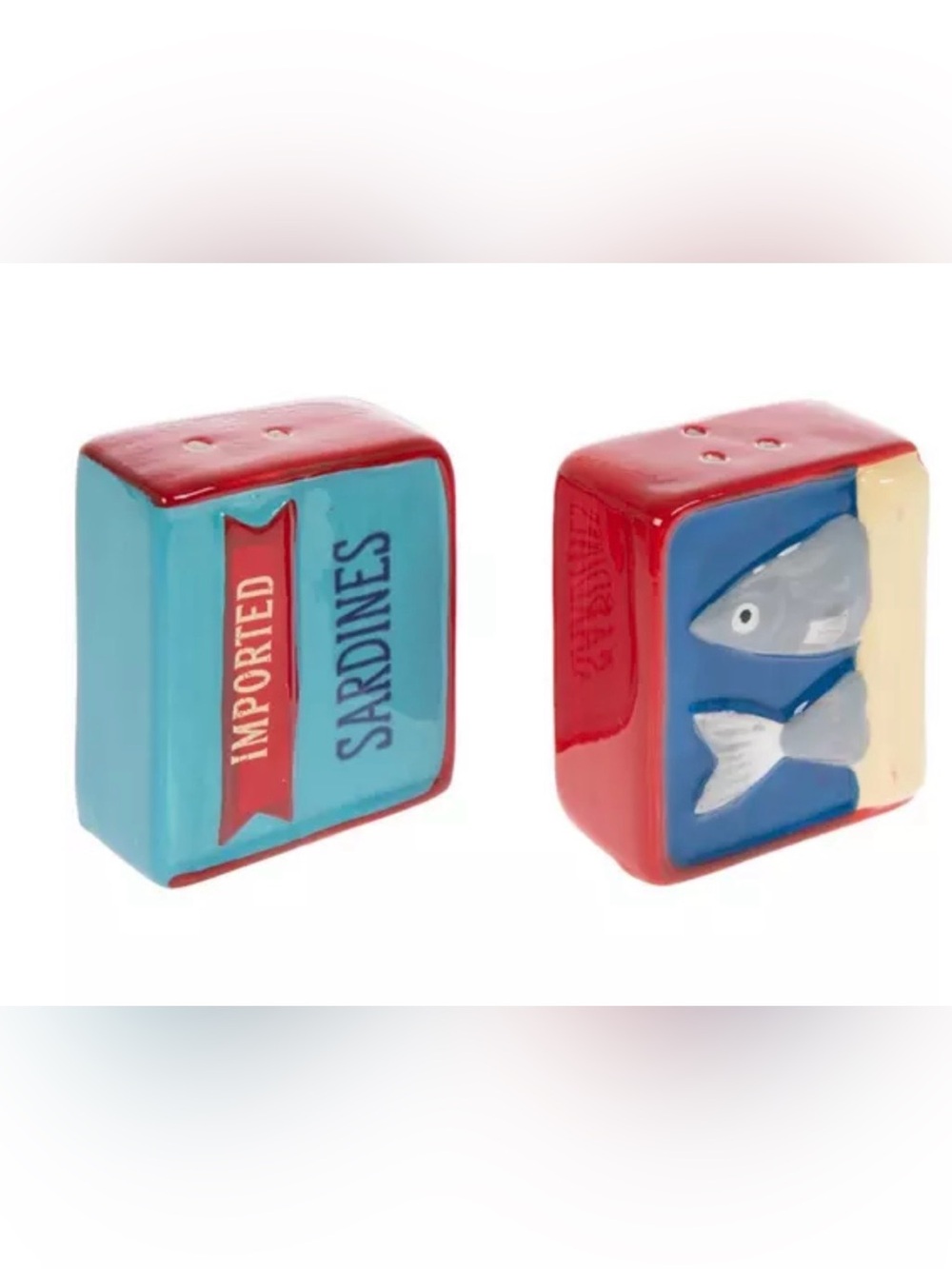 Imported Sardines Salt & Pepper Shakers ~ New